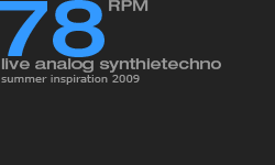 live analog synthie techno